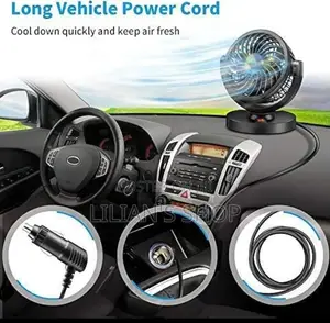 Single 12V Car Dashboard Fan