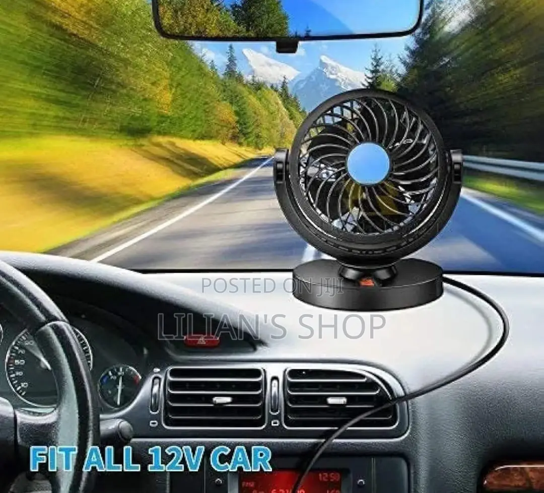 Single 12V Car Dashboard Fan