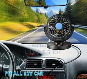 Single 12V Car Dashboard Fan