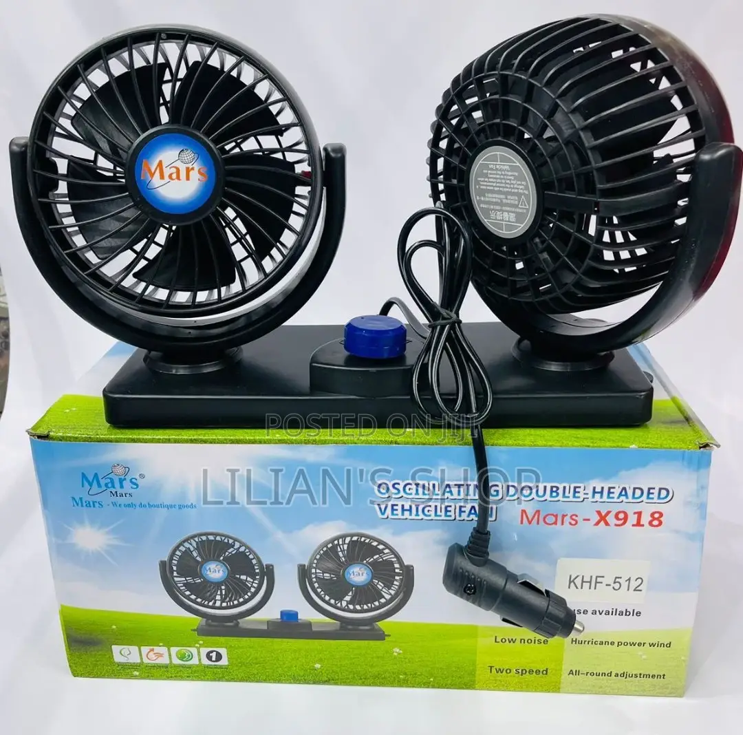 Single 12V Car Dashboard Fan