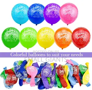 100pcs Happy Birthday Balloons