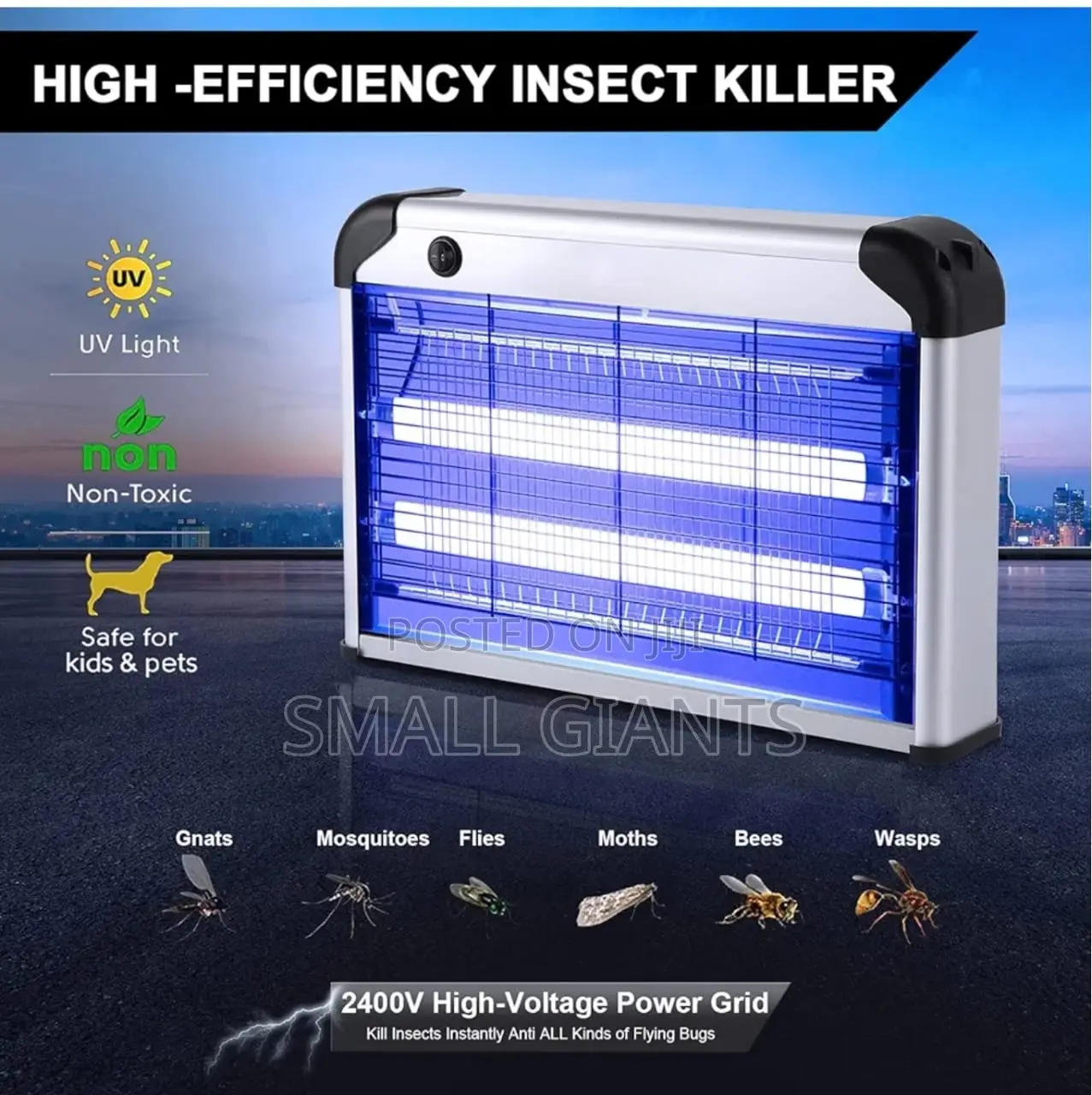 WINING STAR 30W Electronic Rechargeable Mosquito Killer Lamp