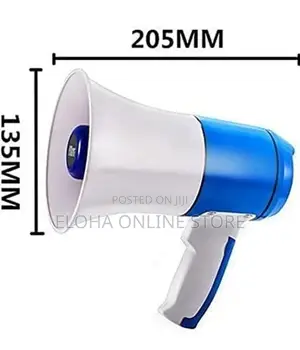 Loudspeaker Megaphone With Recording Reading Advertising