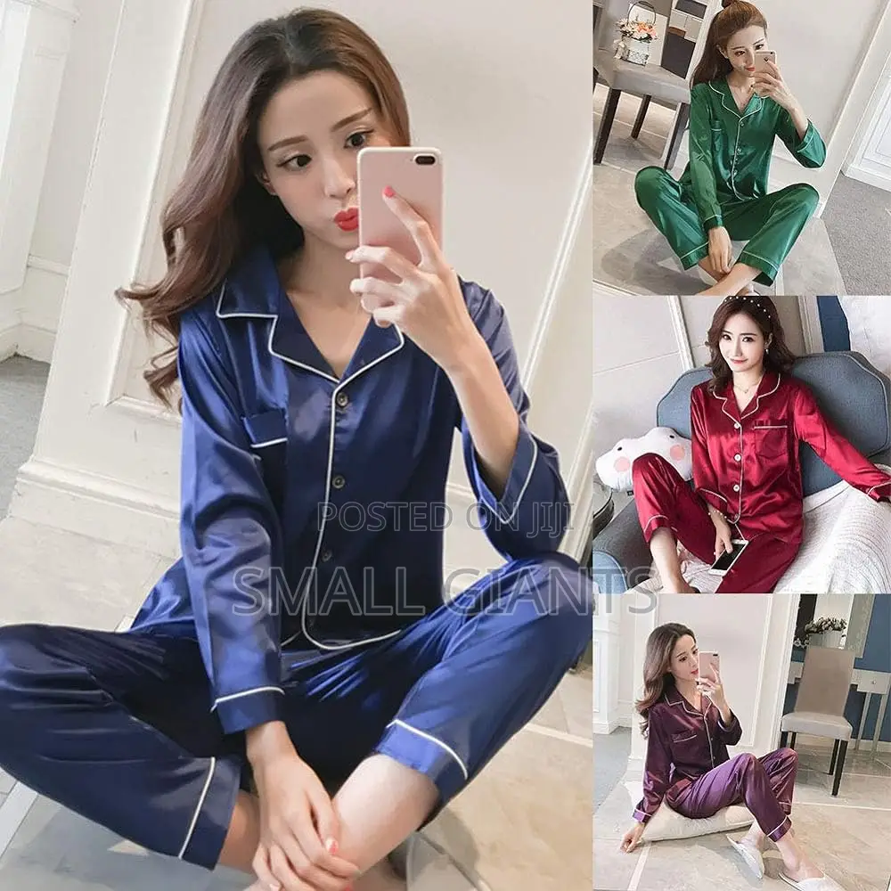 2 Pieces Silk Pyjama Set