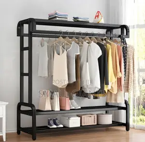 Modern Style Free Standing Metal Clothes Rack