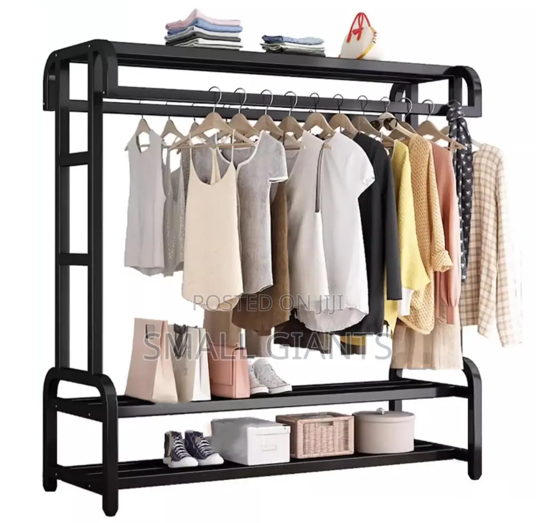 Modern Style Free Standing Metal Clothes Rack