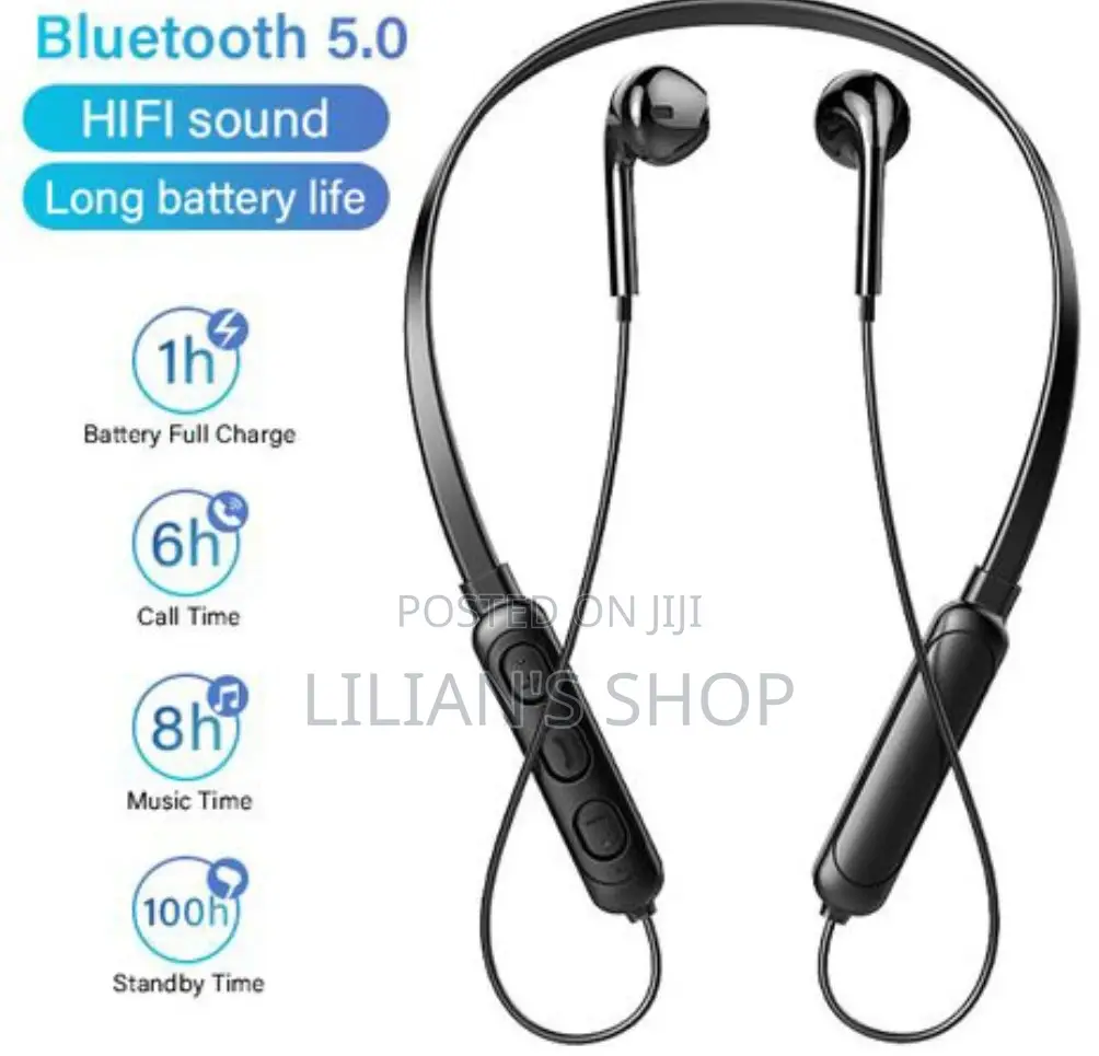 Original Bluetooth Neckband Earphone-Black