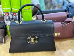 Elegant Coffee Brown Twist Lock Crocodile Embossed