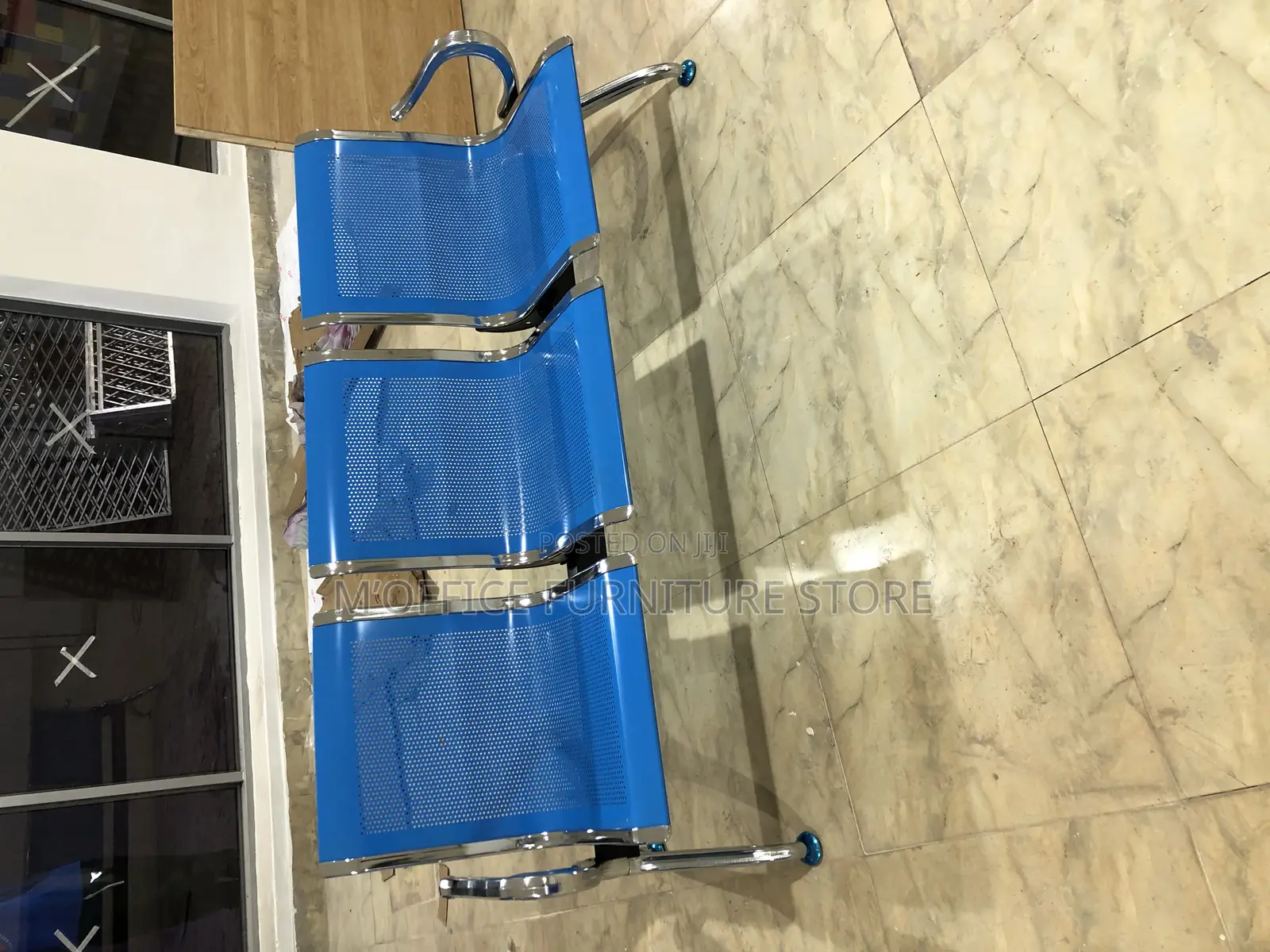 3-Seater Metallic Waiting Chairs