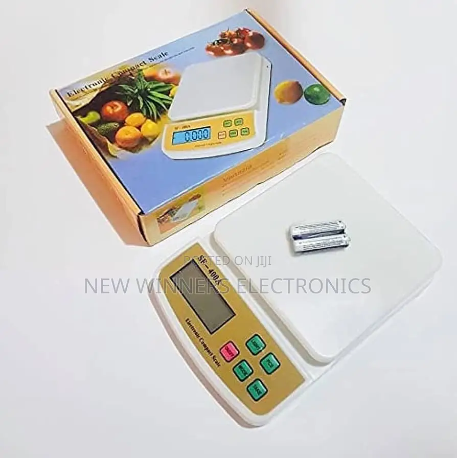 White Digital Kitchen Weighing Scale