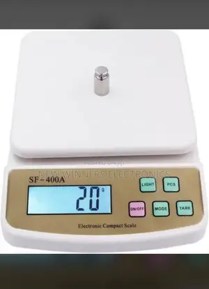 White Digital Kitchen Weighing Scale