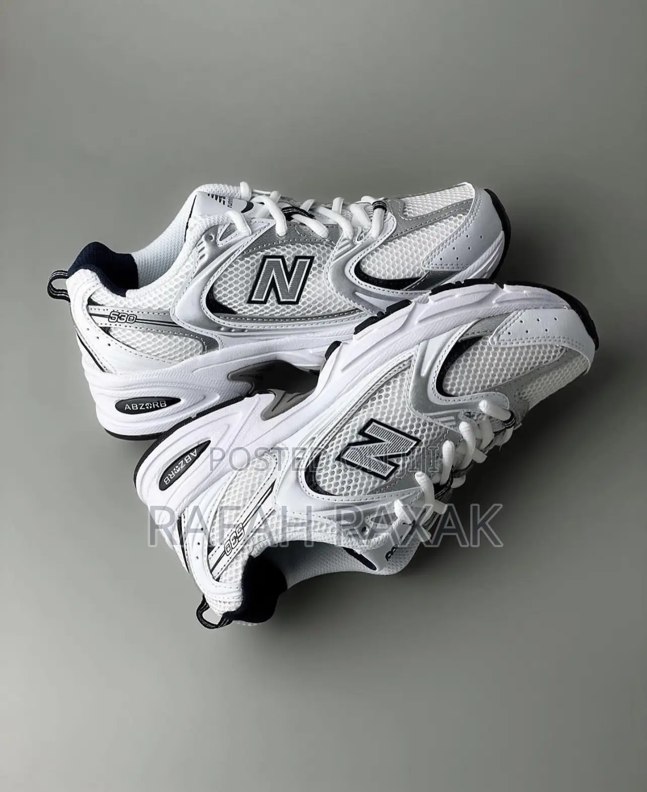 Original Men’S New Balance 530 White Cloth Trainer Sneakers