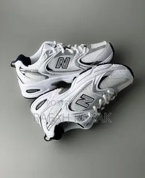 Original Men’S New Balance 530 White Cloth Trainer Sneakers