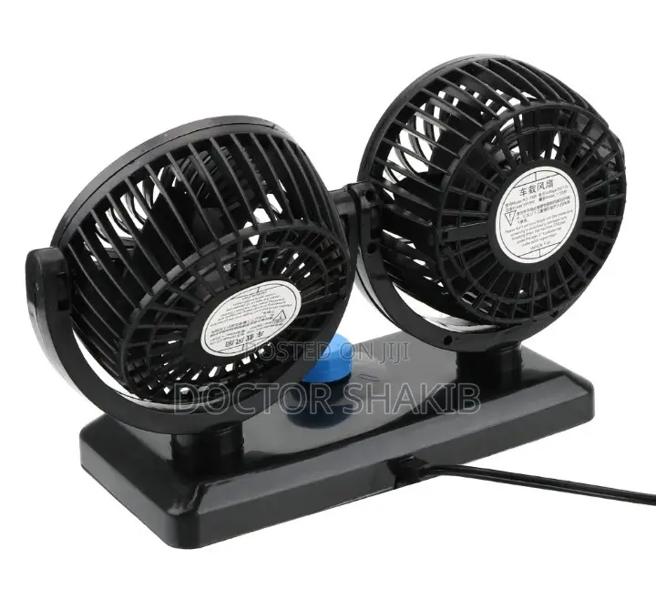 Strong Double Handheld Dashboard Vehicle Fan