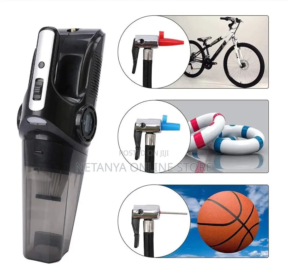 4in1 Car Vacuum Cleaner and Tire Inflator