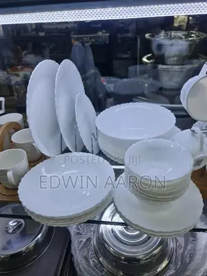 Plain White Dinner Set 26pcs