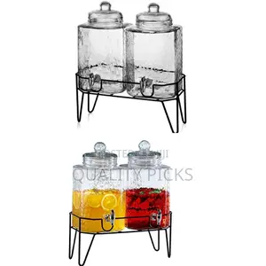 Double Glass Juice Dispenser