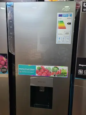 Pixel Glass Finish Fridge Side by Side
