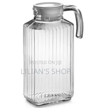 1.5litres Lined Glass Juice ) Water Jug Colourless
