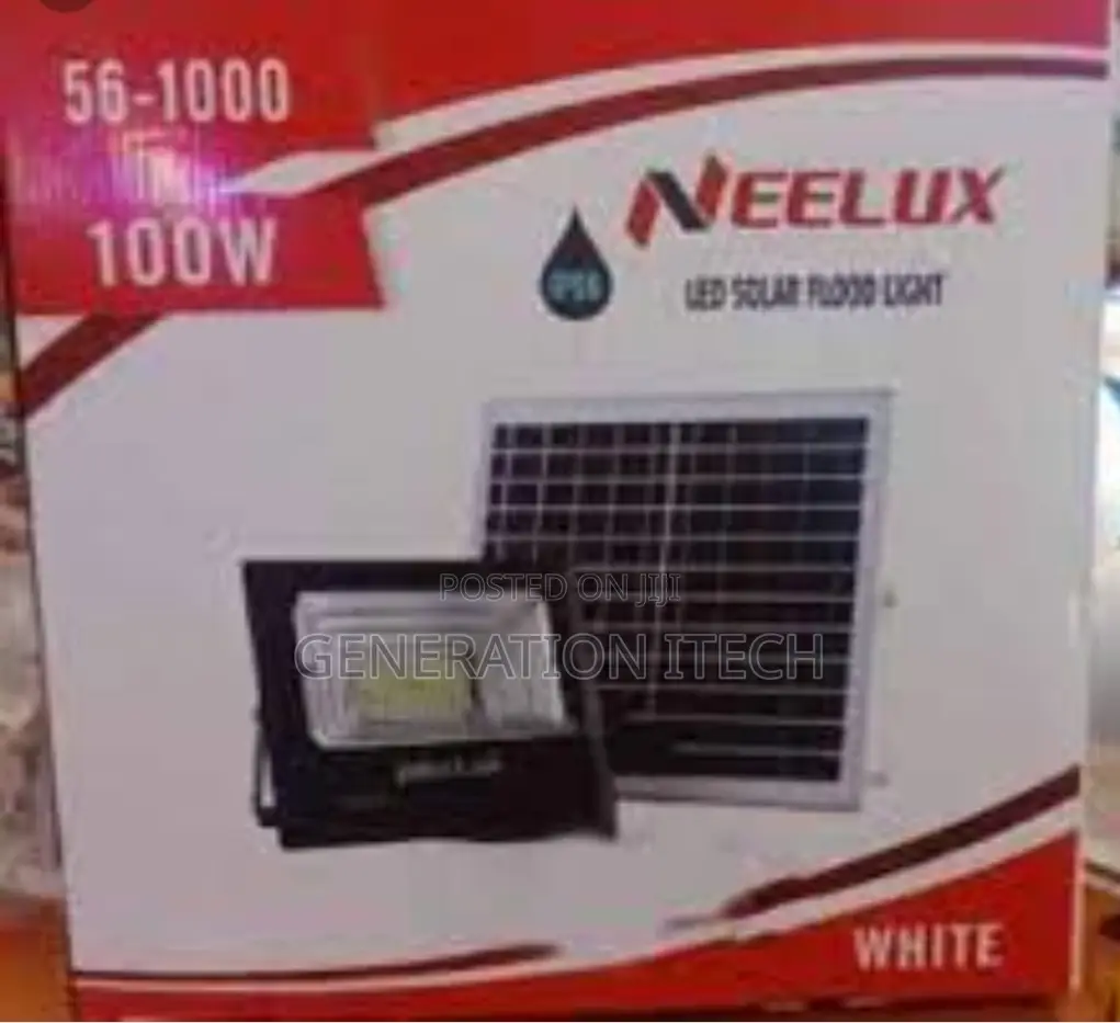 Neelux 100W Bright Outdoor Security Solar LED Floodlight