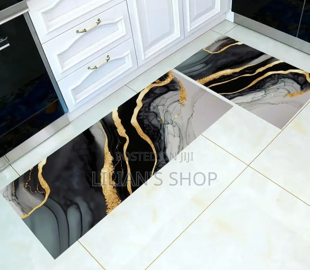 Non Slip Cushion Kitchen or Bathroom Mat Set