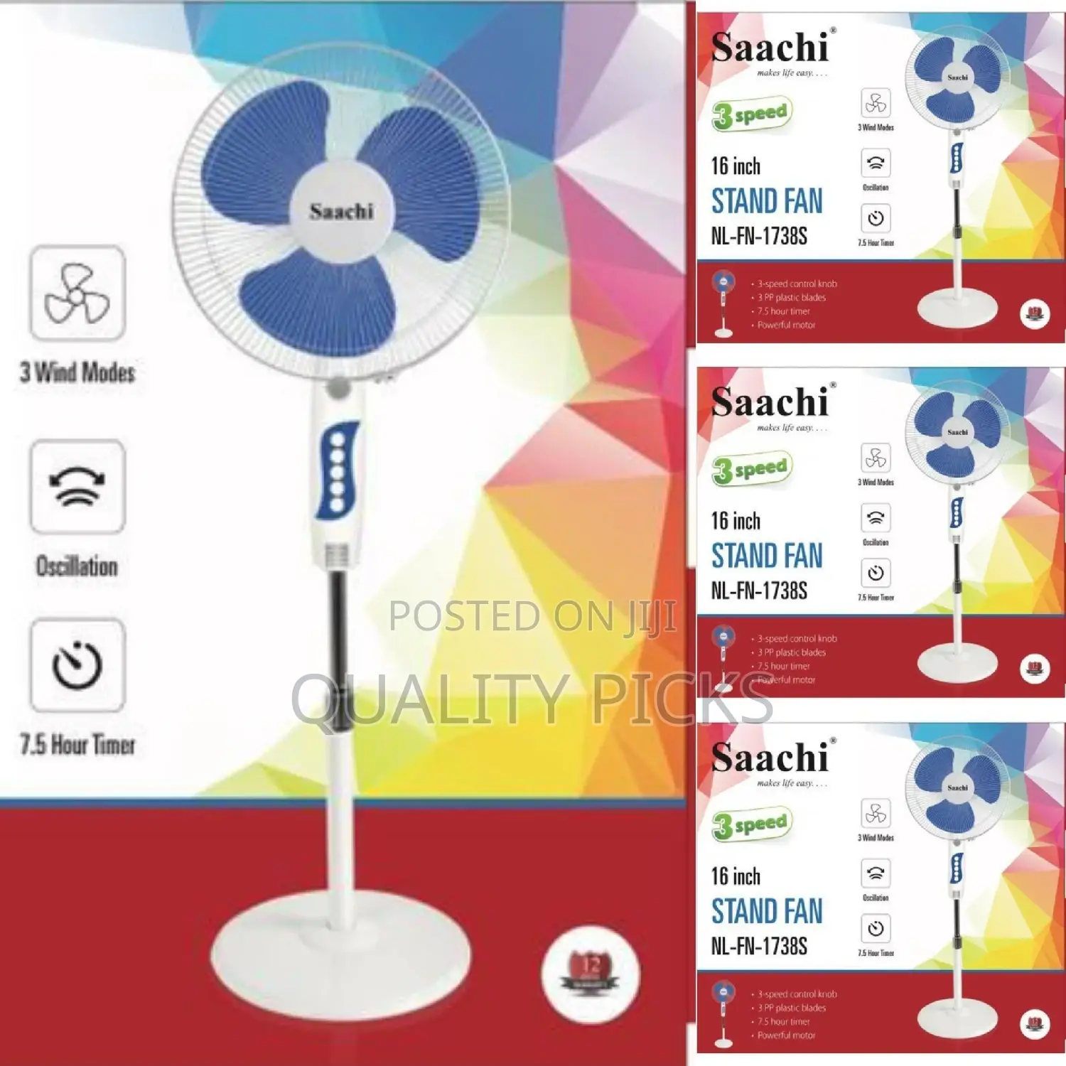 Electric Saachi Stand Fan