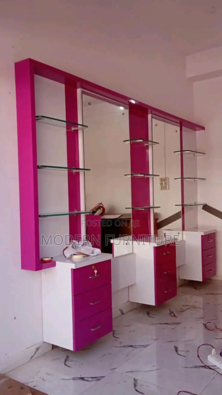 Saloon Design in Pink Color Call Us On