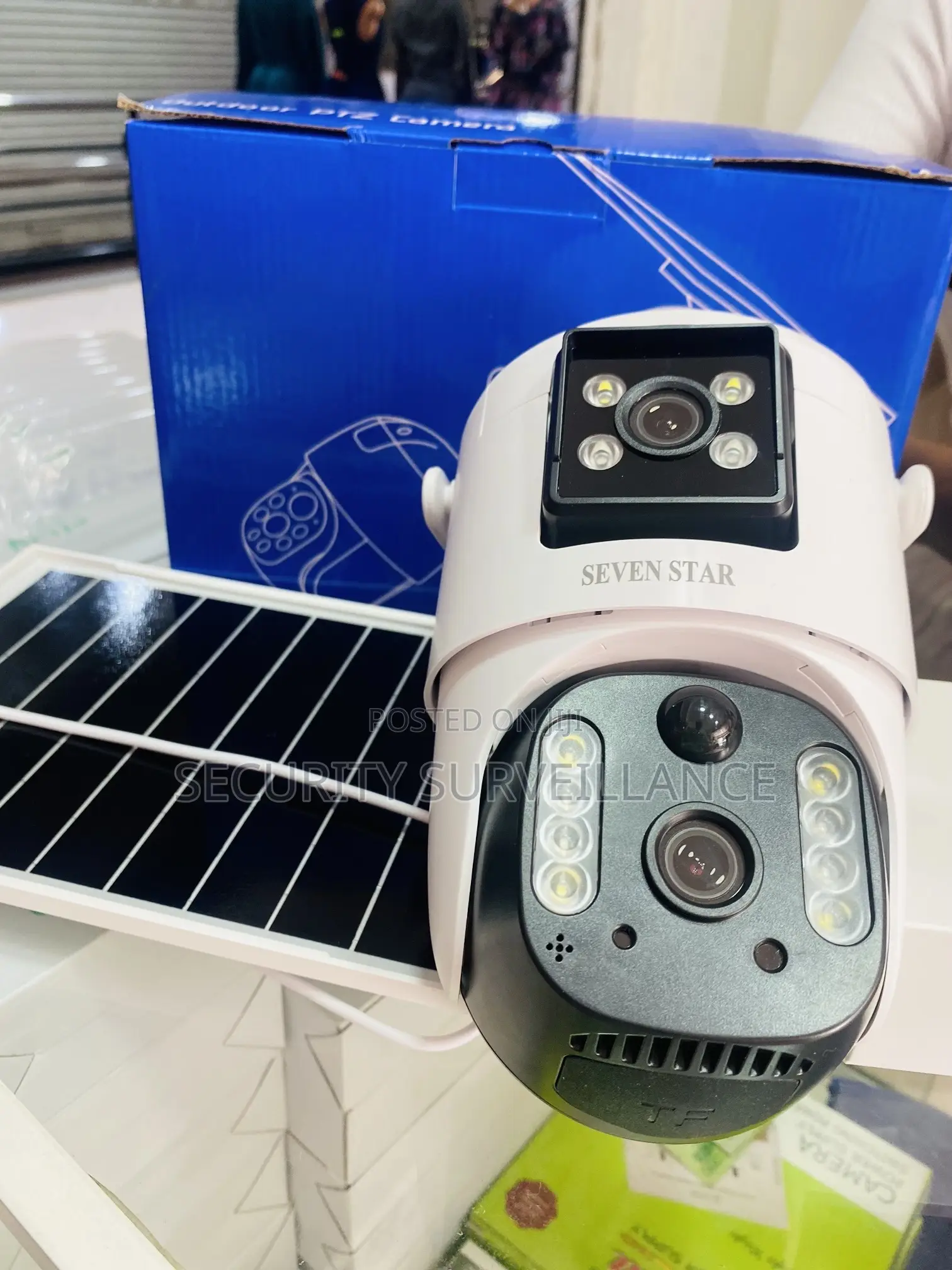 Dual Lens Solar Powered 4G Simcard Outdoor Waterproof Camera