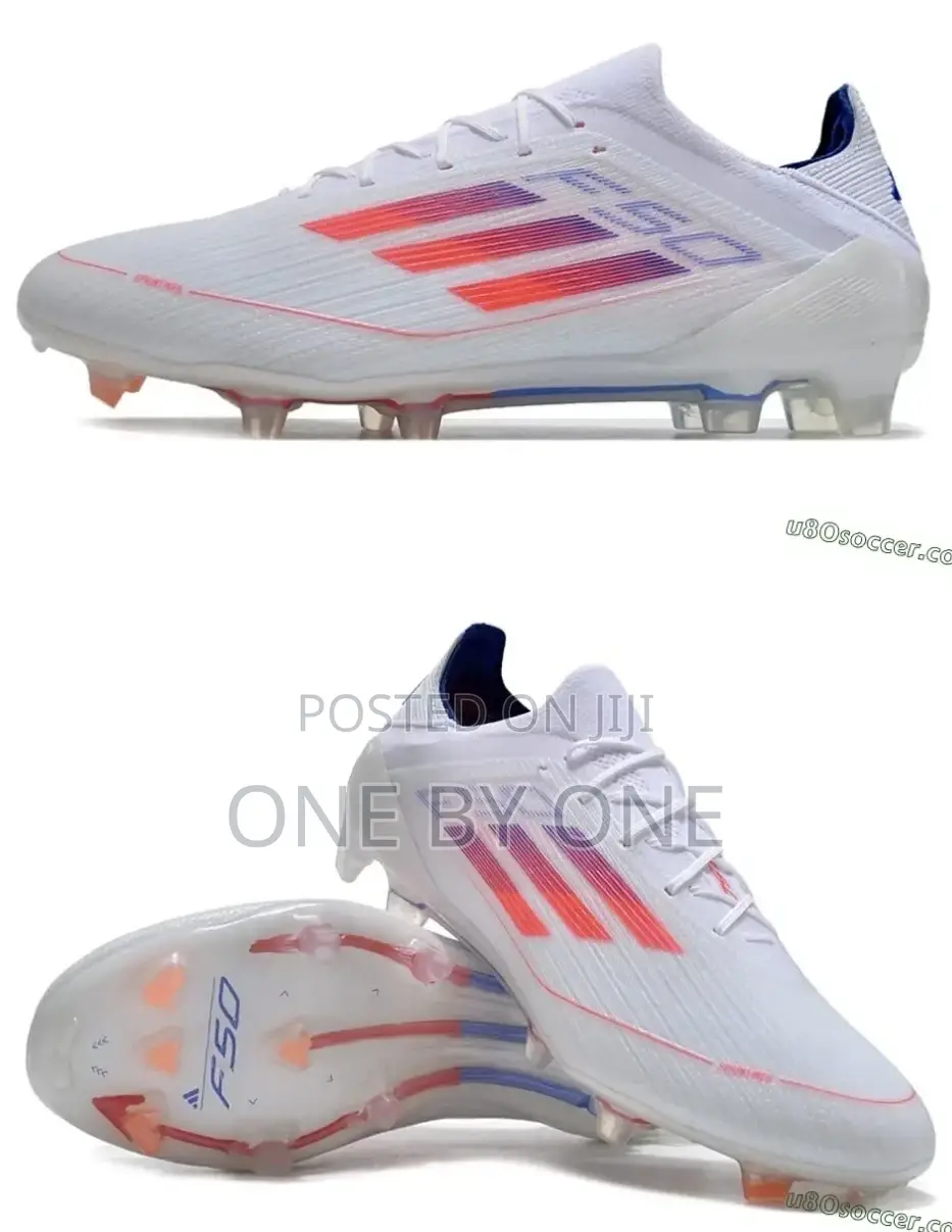 Adidas F50 Adizero FG Firm Ground Soccer Boots- White