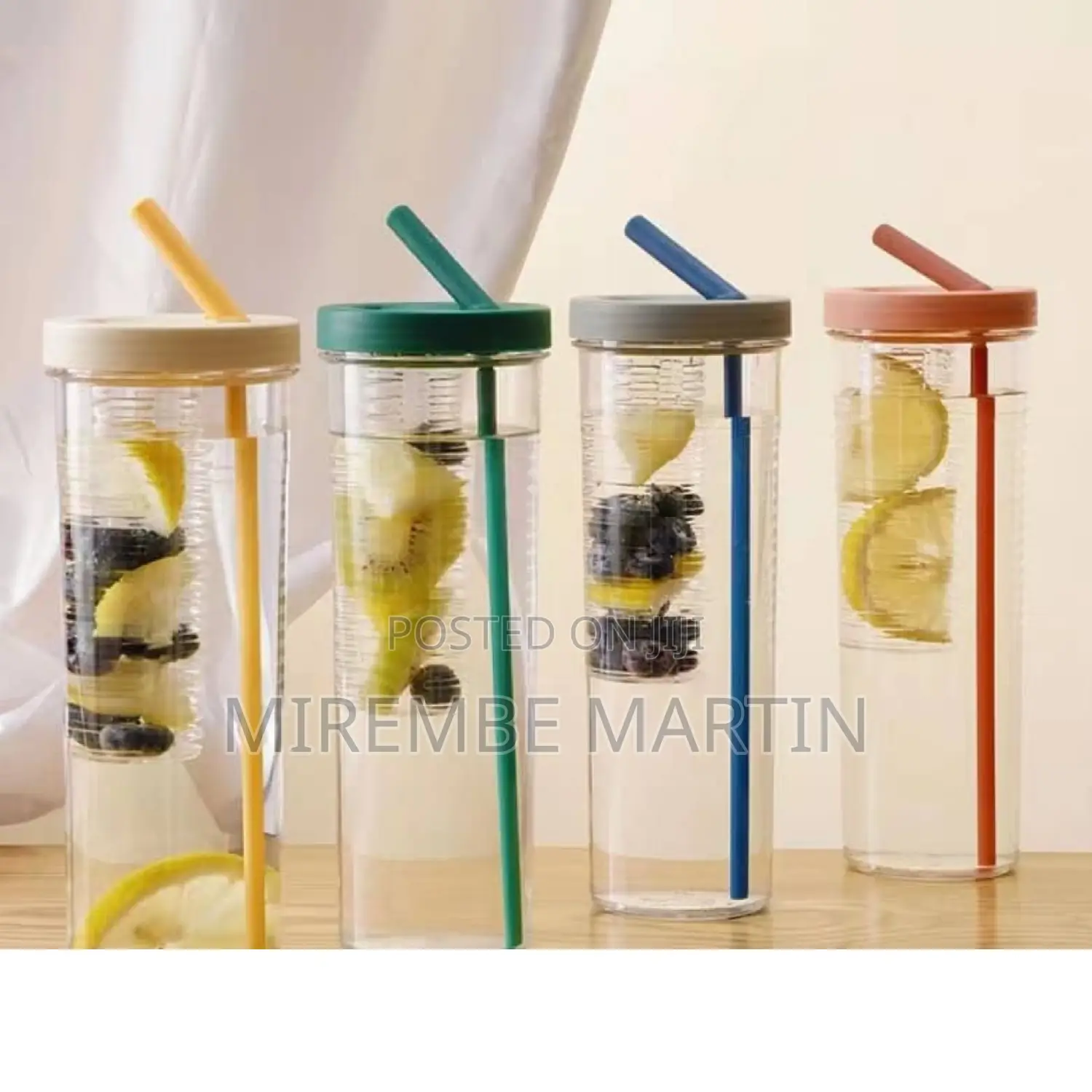 Water Bottle Infuser With Straw.