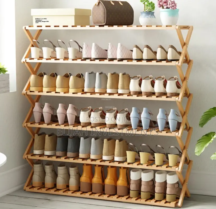 Foldable Bamboo/ Woden Shoe Rack