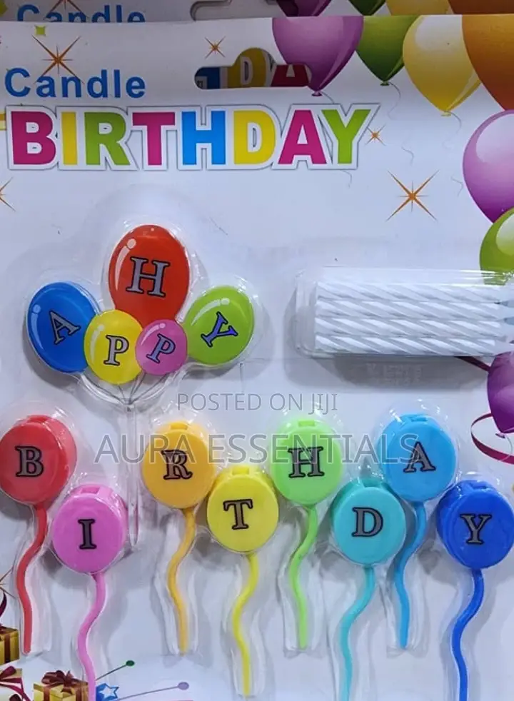 Multi Color Birthday Cake Candle Pack