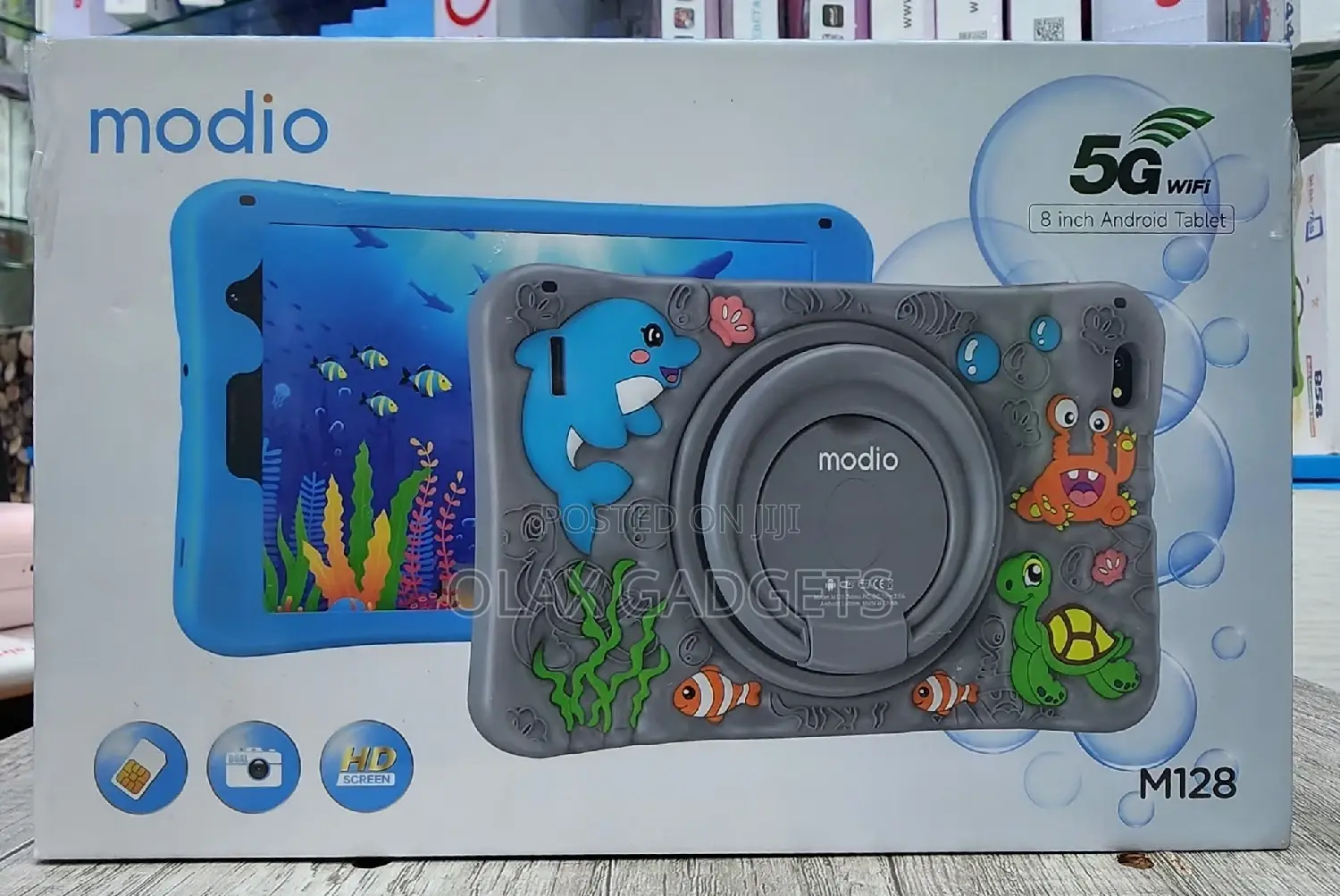 Modio 128 Kids Tablet 8 Inches With Strong Cover Case 256gb