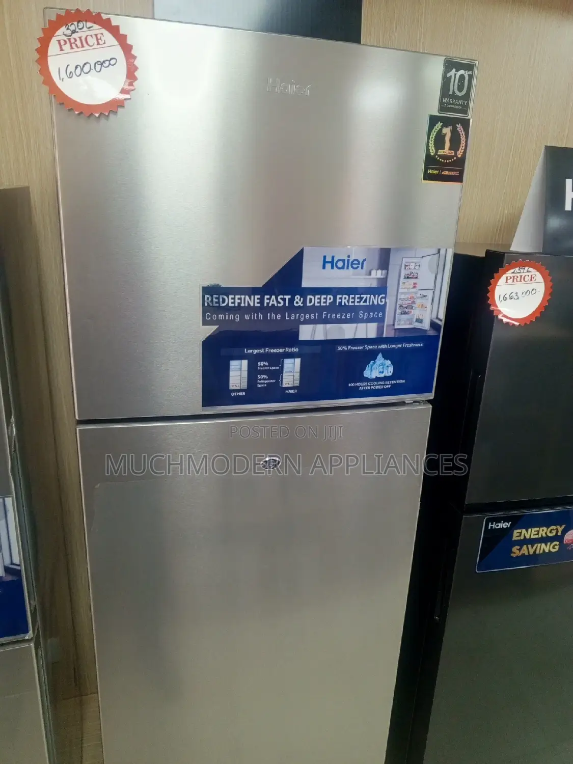 Haier 320 Litres Double Door Fridge