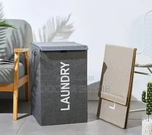 Photo - Modern Hamper Laundry Basket/ Bag With a Lid