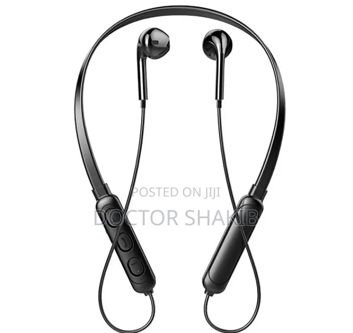 Original Bluetooth Neckband Earphones- Black