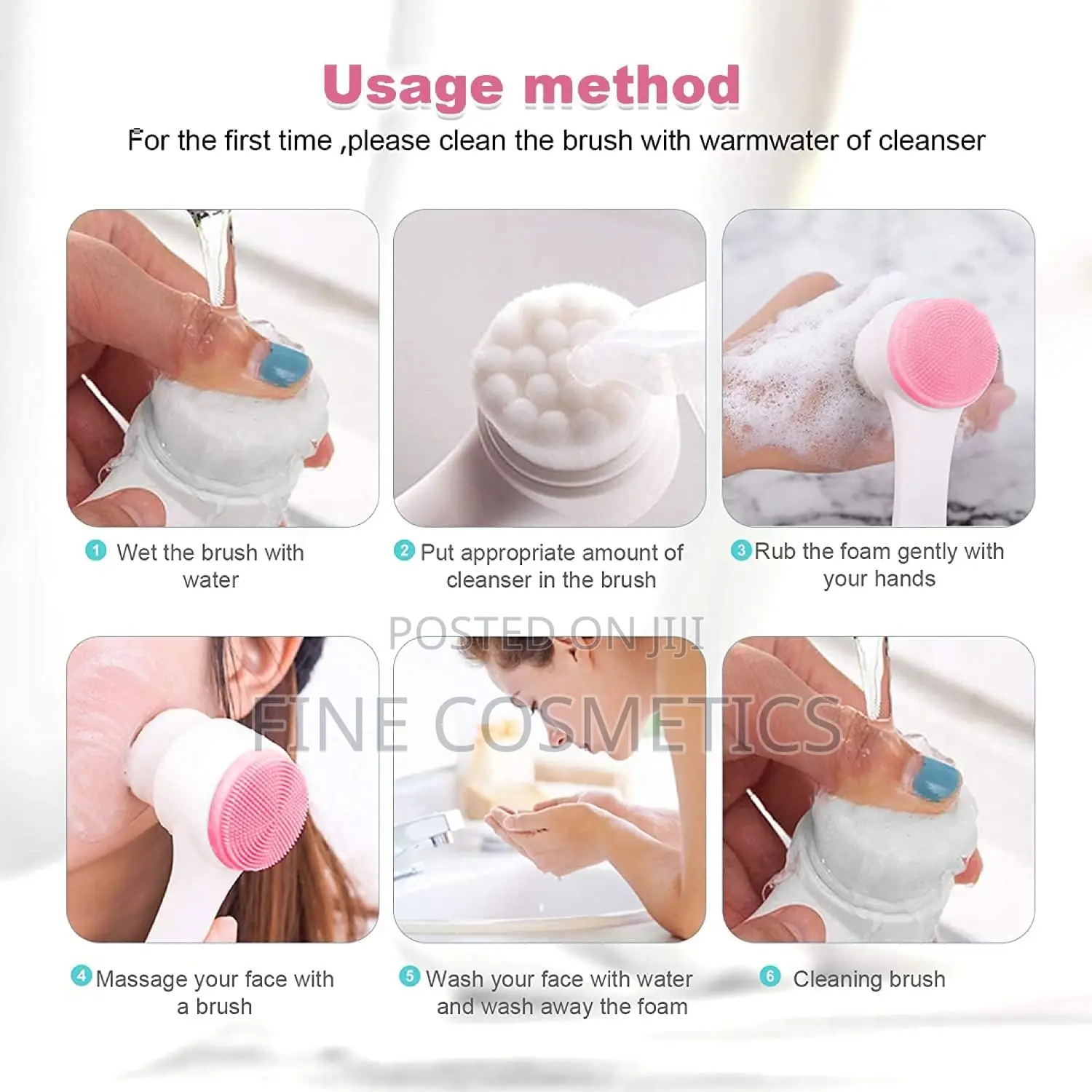 FACIAL CLEANSING BRUSH | Double Side Skin Care Face Cleaning