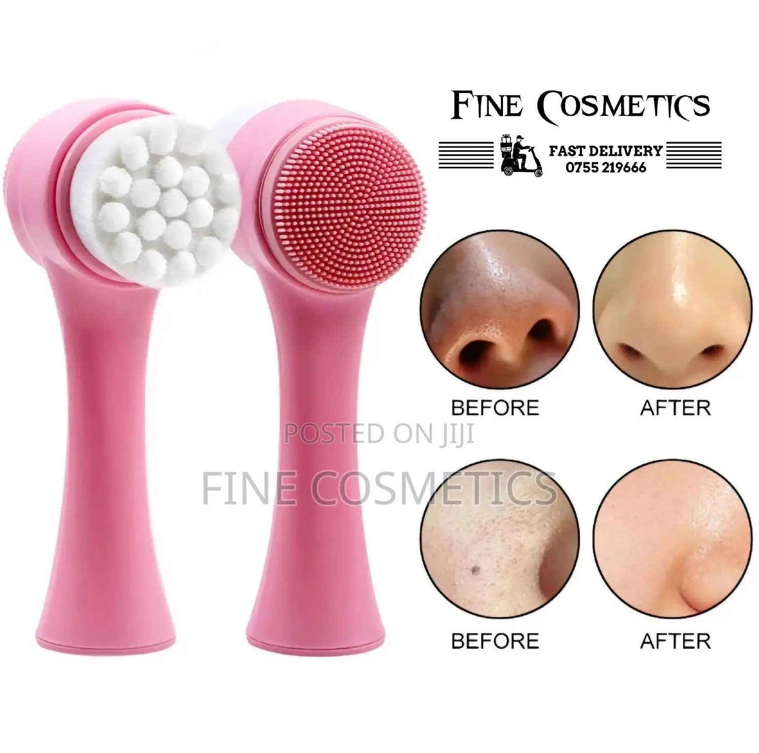 FACIAL CLEANSING BRUSH | Double Side Skin Care Face Cleaning