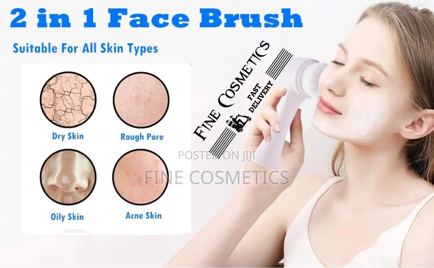 FACIAL CLEANSING BRUSH | Double Side Skin Care Face Cleaning