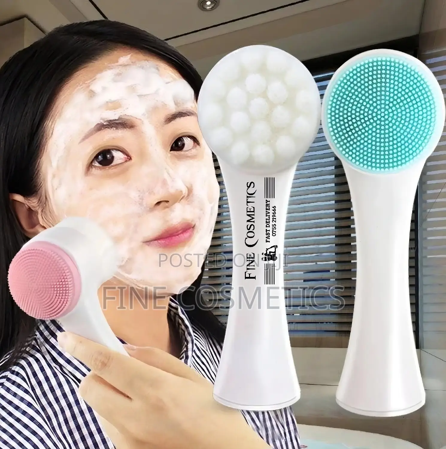 FACIAL CLEANSING BRUSH | Double Side Skin Care Face Cleaning