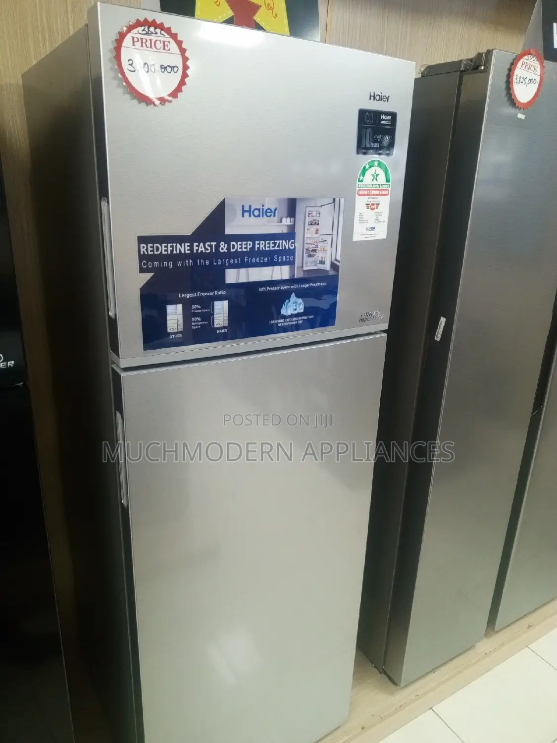 Haier 385 Litres Frost Free Double Door Fridge