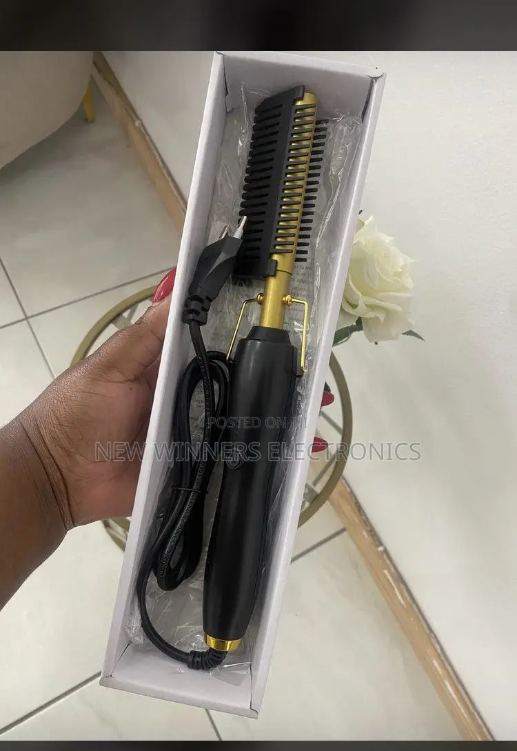 Electric Hair Straightener Brush And Comb