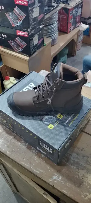 Safety Jogger Leather Brown Shoes Steal Toe