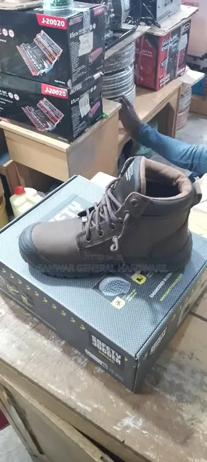 Safety Jogger Leather Brown Shoes Steal Toe