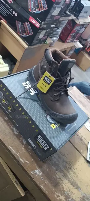 Safety Jogger Leather Brown Shoes Steal Toe