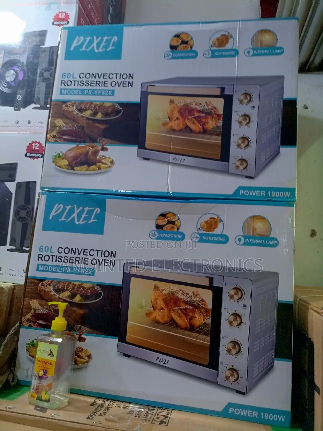 Pixel Electric Oven With 2 Hot Plate and 38L