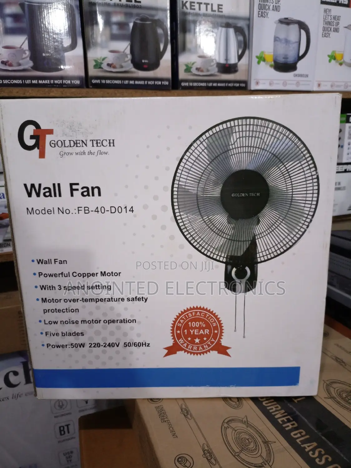 Wall Fans Golden Tech
