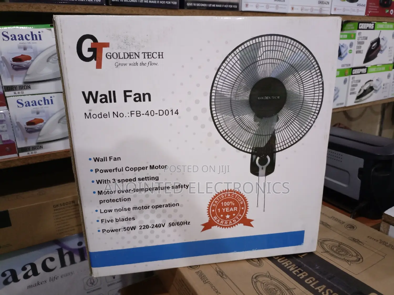 Wall Fans Golden Tech