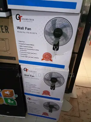 Golden Tech Wall Fans Black
