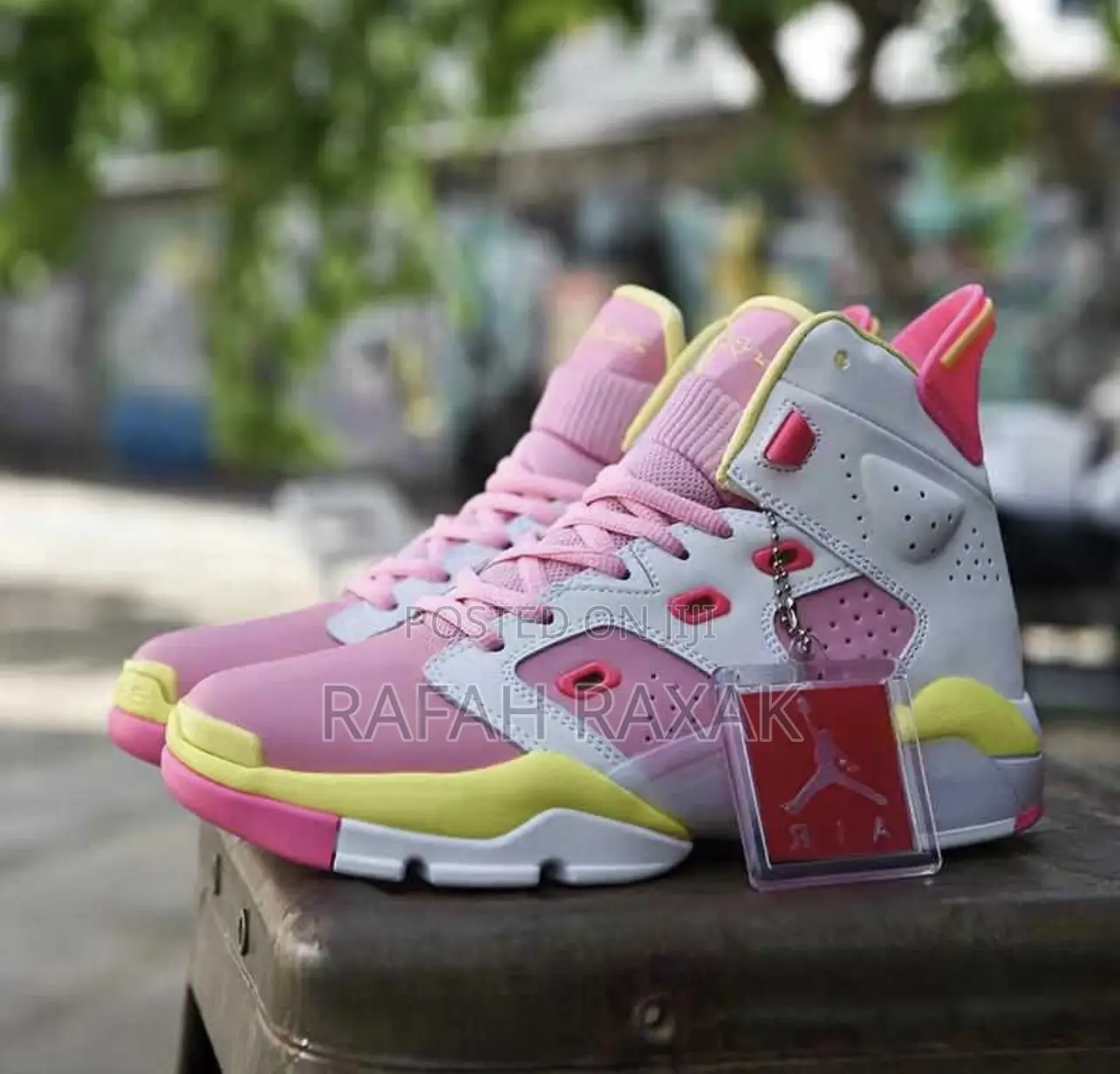 Original Unisex Jordan 6-17-23 Elemental Pink White Sneaker